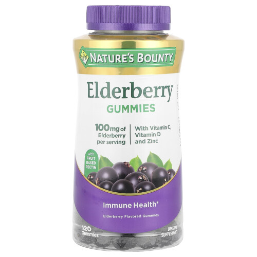 Nature's Bounty, Elderberry Gummies, 120 Gummies