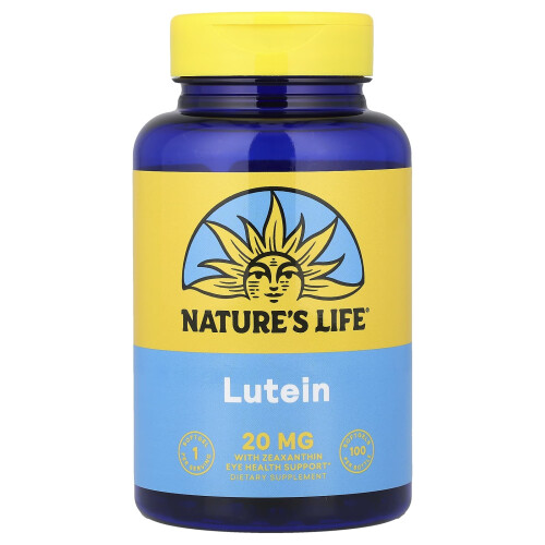 Nature's Life, Luteína, 20 mg, 100 Géis Sofridos