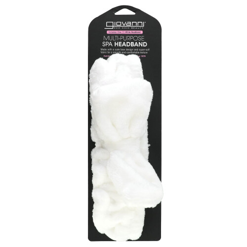Giovanni Giovanni, Multi-Purpose Spa Headband, White, 1 Count