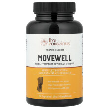 Live Conscious, Movewell, 120 Cápsulas