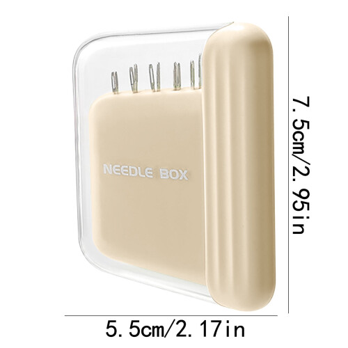 Magnetic Needle Case, Portable Needle Holder, Include 5 Size Sewing Needles for Hand Sewing 2