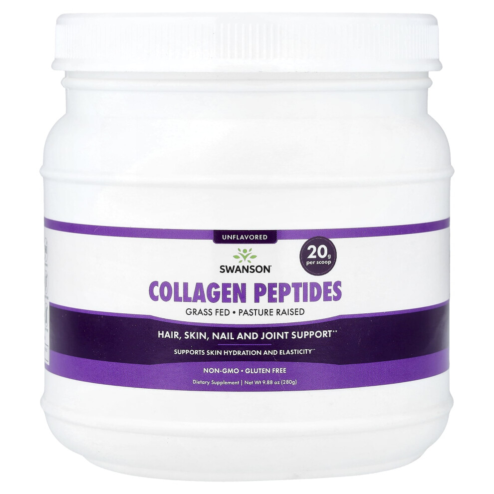 Swanson , Collagen Peptides, Unflavored, 9.88 Oz (280 G)