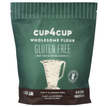 Cup4Cup, Harina Wholesome, Libre de Gluten, 2 lbs (907 g)