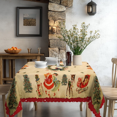 American Flag Tablecloth 55 x 70 in Polyester 2