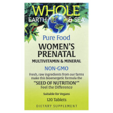 Natural Factors, Whole Earth & Sea, Frauen Prenatal Multivitamin & Mineral, 120 Tabletten