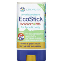 Stream2Sea, EcoStick Zonnescherm 4 Kinderen, SPF 35+, Geurloos, 0.5 oz (16 g)