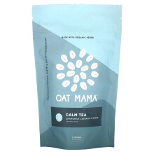 Oat Mama, Té calmante, Flor de manzanilla y lavanda, Libre de cafeína, 14 bolsitas de té, 32 g