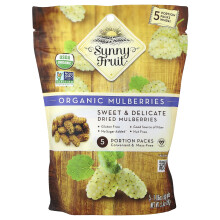 Sunny Fruit, Organische Droge Mulbessens, 5 Portion Pakken, 1.06 oz (30 g) Elk