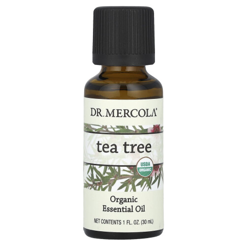 Dr. Mercola, Olio Essenziale Organico, Tea Tree, 1 fl oz (30 ml)