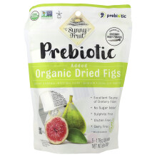Sunny Fruit, Figs Secos Orgânicos com Prebióticos Adicionados, 5 Embalagens, 1.76 oz (50 g) Cada