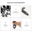 Kit com 5 adesivos para apoio de polegar de clarinete e saxofone com parafusos 8