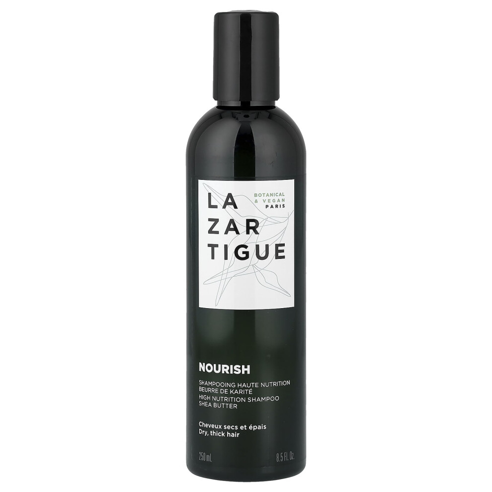 Lazartigue , Nourish Shampoo, Dry, Thick Hair, 8.5 Fl Oz (250 Ml)