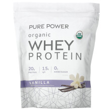 Dr. Mercola, Pure Power, Proteina di Latte Organo, Vaniglia, 1 lb 4.6 oz (585 g)