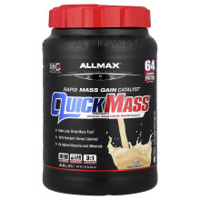 ALLMAX, Snabb massa, Snabb massa vinstkatalysator, Vanilj, 3,5 lbs (1,59 kg)