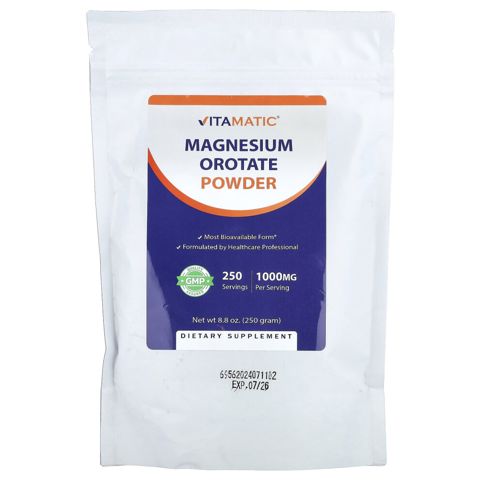 Vitamatic , Magnesium Orotate Powder, 8.8 Oz (250 G)