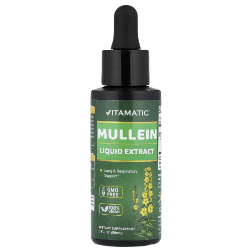 Vitamatic, Mullein Liquid Extract, 2 fl oz (59 ml)