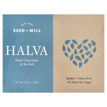 New York Seed + Mill, Halva, Chocolate Escuro e Sal, 8 oz (227 g)
