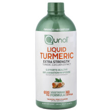 Qunol, Flydende Turmeric, Tropisk Frugt, 20,3 fl oz (600 ml)