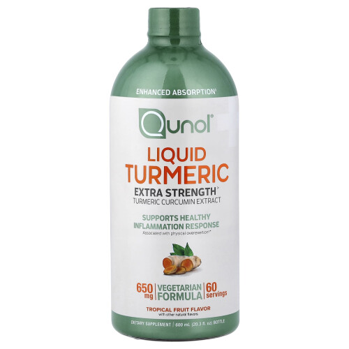 Qunol, Λιωμένο Τυρμένι, Τροπική Φρούτα, 20.3 fl oz (600 ml)
