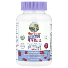 MaryRuth's, Multivitamínico Gomas Orgánicas para Embarazo y Puerperio, Fresa, 60 Gomas