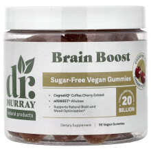 Dr. Murray's, Brain Boost Gummies, Kers, 90 Vegan Gummies