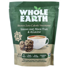 Whole Earth, Bruine Stevia Blad, Moederkruid & Allulose, 12 oz (340 g)
