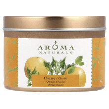 Aroma Naturals, Soy VegePure, Reis Tin Kaars, Clarity, Orange & Cedar, 2,8 oz (79,38 g)