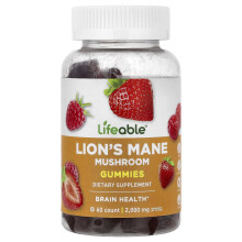 Lifeable, Lövskogsmos Gummies, Bär, 60 Gummies (100 mg per Gummy)
