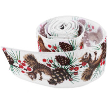 3Rolls Bright Multi Linen Ribbon for Christmas Gift Wrapping and DIY