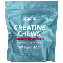 Organifi, Creatine Chews, Kersen, 60 Gummies