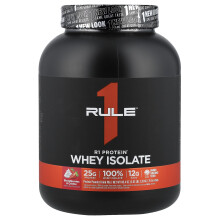 Rule One Proteins, R1 Protein Whey Isolate, Strawberries & Creme, 5,03 lbs (2,28 kg)