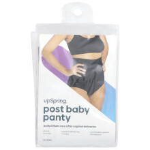 UpSpring, Post Baby Panty, Postpartum Vård, 1X/2X, Svart, 1 Räkning