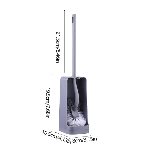Set composto da scopino per WC con setole dure e supporto a parete. 2