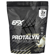 EFX Sports, Protalyn Whey Protein Isolate, Vaniljcreme wafel, 2 lb (907 g)