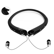 5.0 Headset with Retractable Earplugs and Noise-Cancelling Microphone, Suitable for Home Office