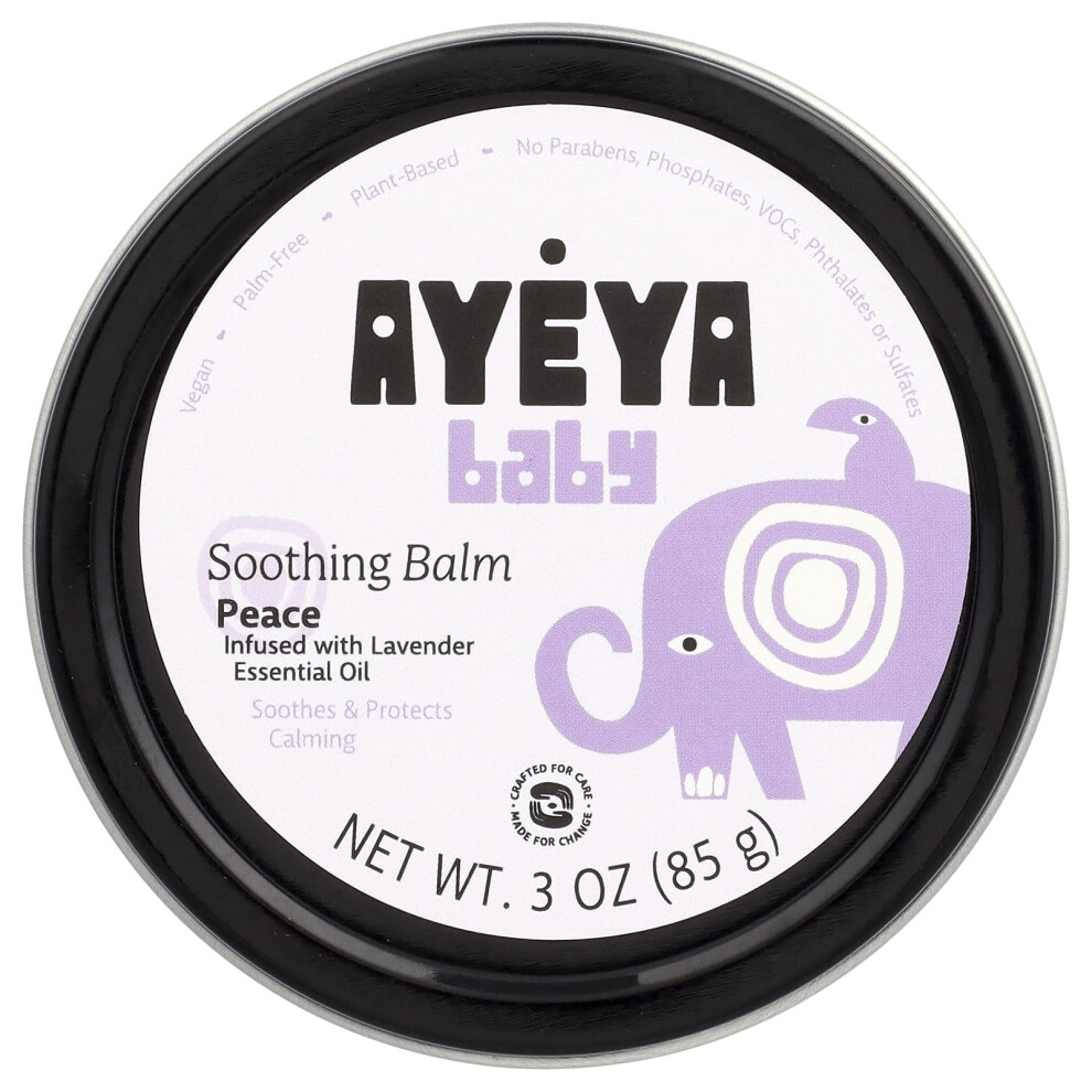 Ayeya Lavender Baby, Soothing Balm, 3 Oz (85 G)