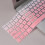 2 unidades de capa protetora para teclado, resistente e elegante, compatível com Pro Air A1466A1466A1502 (rosa) 5