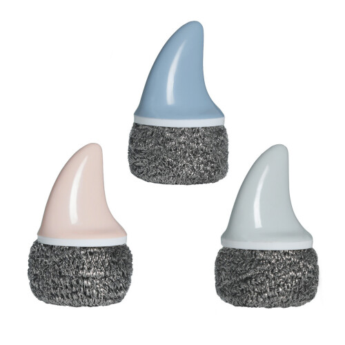 9Pcs Assorted Color Stainless Steel Kitchen Scrubbers Cleaning