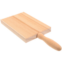 2Pcs Khaki Wooden Board Kitchen Tool for Pasta Shaping