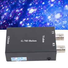 BNC to RJ45 Converter 75Ω 12Ω Alloy for Security & Traffic