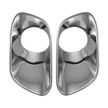 For Cherokee 2014-2018 ABS Chrome Front Fog Light Lamp Cover Trim Fog Light Bezel Decoration Frame