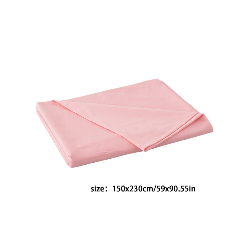 Fiber Bed Sheets 59x90.55Inch Super Soft Summer Cooling Lightweight Solid Color Ease Skin Friendly Machine Washable Sheets 2