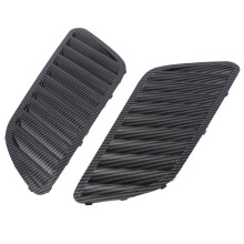 Car Front Grill Hood Cover, Carbon Fiber Bonnet Grill Air Outlet Vent Cover Trim For- E90 E91 E92 F30 E46 DTM Style