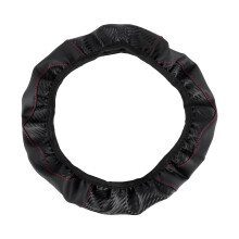 Car Steering Wheel Cover Breathable Non-Slip Steering Covers Internal Accessories Suitable for Car Decoration Black