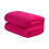 Flannel Throw Blanket Ultra Plush Solid Queen Size Hot Pink 2