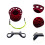 Scuba diving reel with double-ended bolt snap red 6