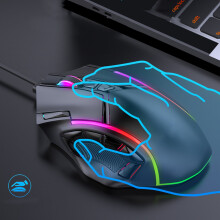X15 12800 DPI RGB kabelgebundene Gaming-Maus 12 Tasten 1,8 m