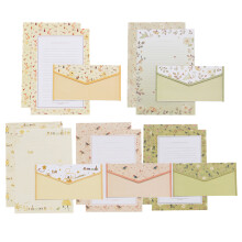 10Sets Briefpapier En Enveloppen Set Premium in Diverse Kleuren