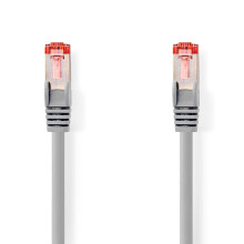 Cat6 -Netzwerkkabel | RJ45 männlich | RJ45 männlich | S/ftp | 20,0 m | Runde | Lszh | Grau | Etikett