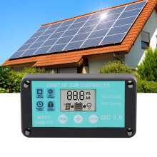 Régulateur de charge solaire 50A avec double port USB, compatible 12V/24V